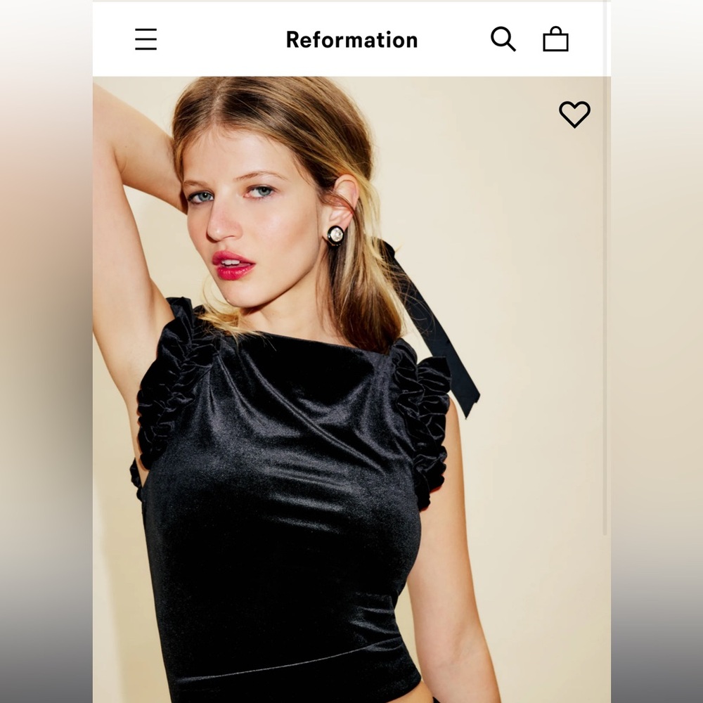 Reformation Ottilie Knit Top